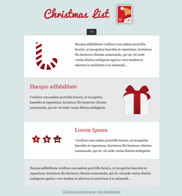 Templates Emailing Christmas List Sarbacane