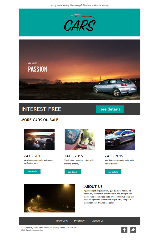 Funny Car Sales Email Templates
