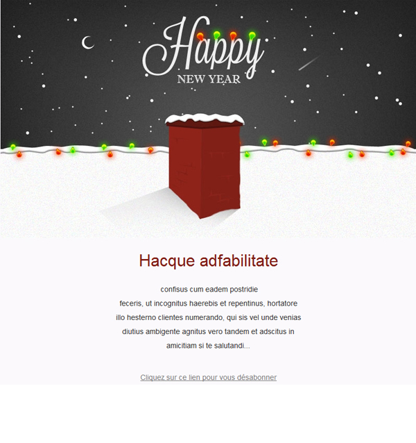 Templates Emailing Happy New Year Sarbacane