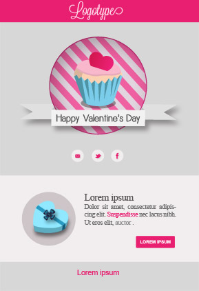 Templates Emailing Happy Valentine's Day Sarbacane