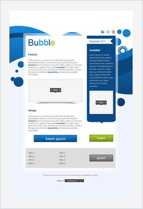 Templates Emailing Bubble Sarbacane
