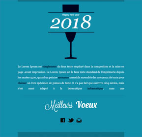 Templates Emailing Blue Champagne Sarbacane