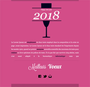 Templates Emailing Pink Champagne Sarbacane