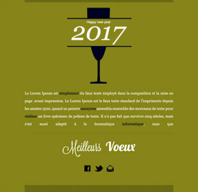 Templates Emailing Green Champagne Sarbacane