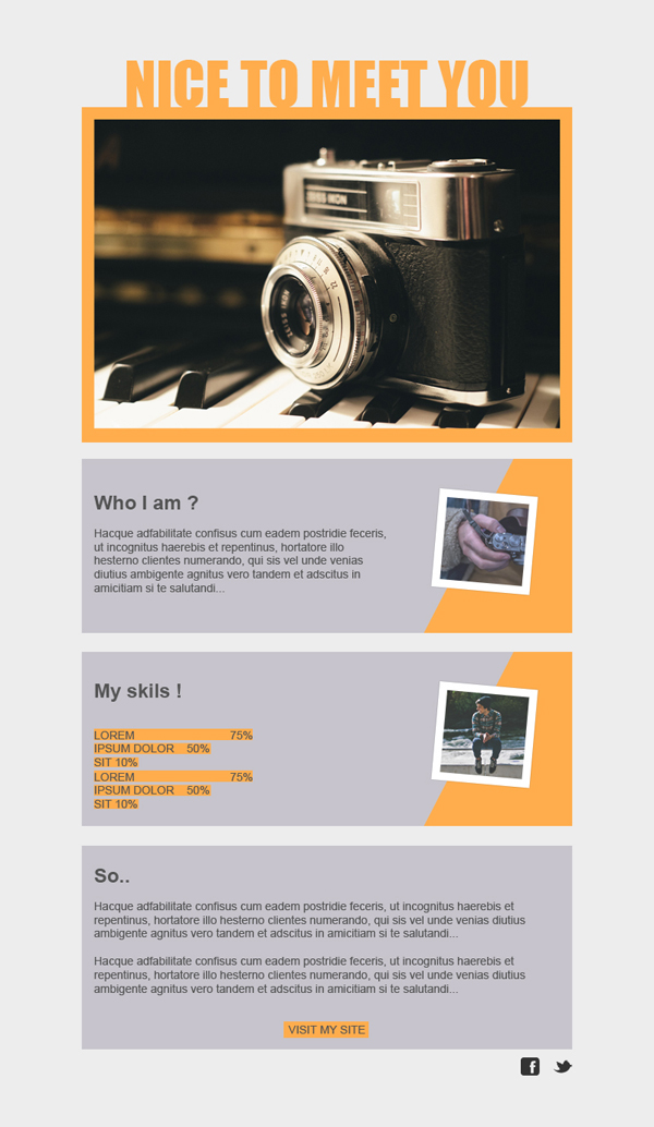 Nice To Meet You Email Template Free For Download