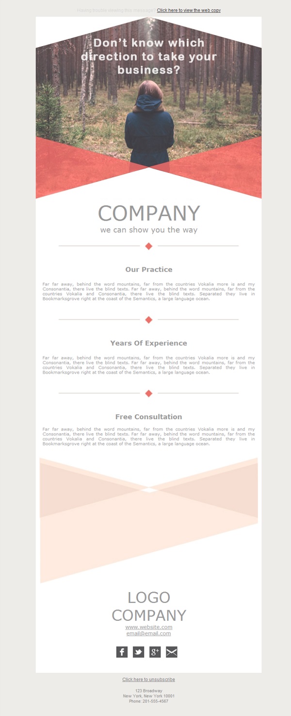 Plantilla De Newsletter Responsive Gratis Quot Accounting Direction Quot Para Email Marketing Mailify Accounting Newsletter Templates